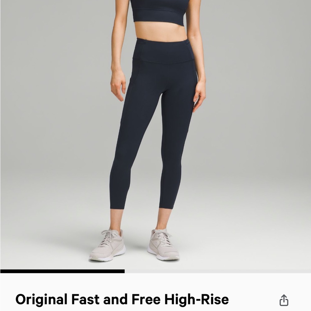 Original fast and free High Rise Lululemon leggings Size:4